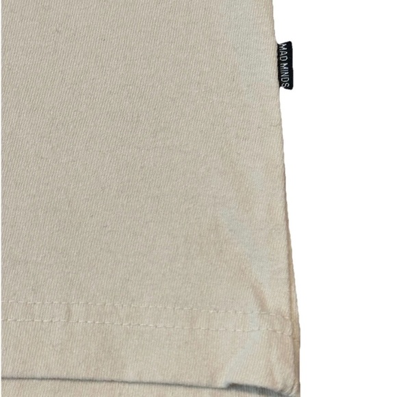 Misfit Mad Minds Marven Cut Out Lettering Tee  M/SF/T Brand Cream MSFT Mens MED - Picture 5 of 5
